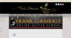 Desktop Screenshot of frankgambale.com